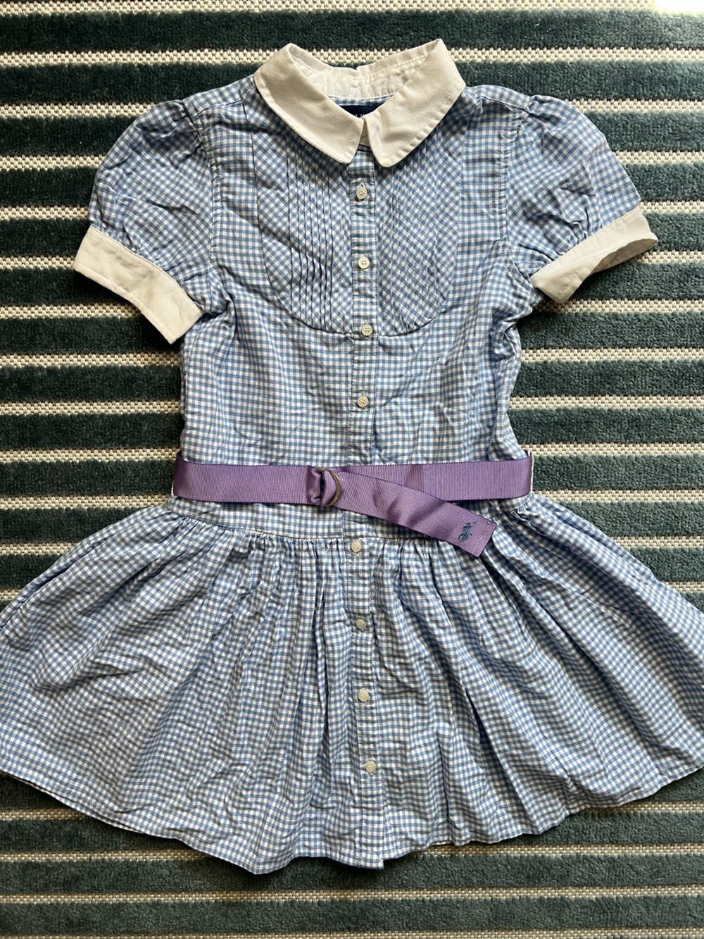 Ralph Lauren Girls Gingham Dress Size 6